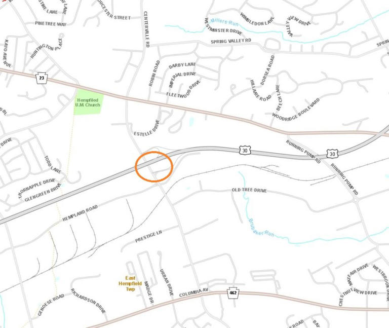 Traffic restrictions in place on Centerville road in Lancaster County