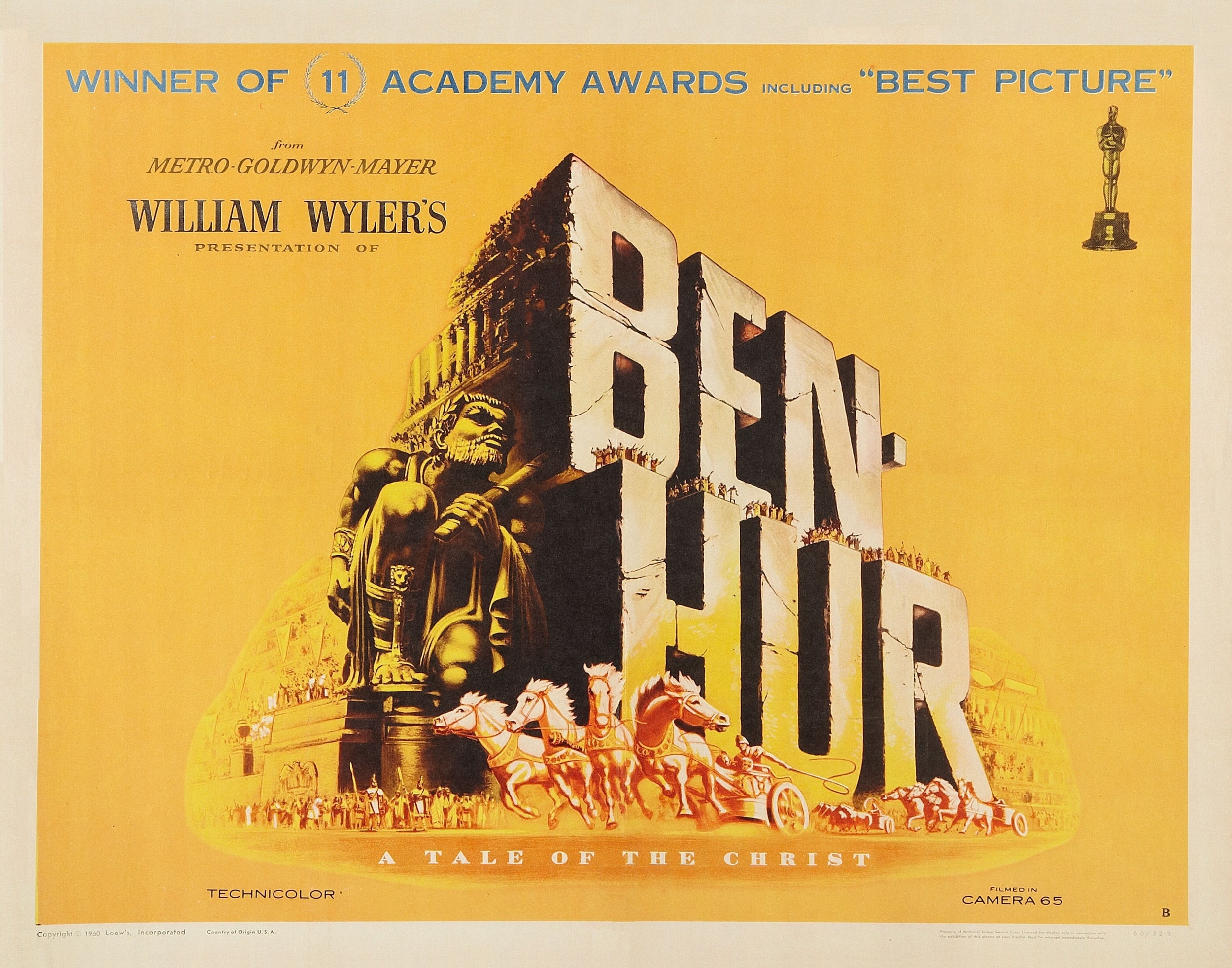 <p>Whereas many of us were required to watch Cecil B. DeMille’s “The Ten Commandments” and the “Jesus of Nazareth” NBC miniseries in Sunday school, William Wyler’s more visually spectacular and entertaining “Ben-Hur” tends to be the odd Biblical epic out. This 222-minute tale of a Jewish prince (Charlton Heston) challenging the Roman Empire certainly doesn’t jump out of the blocks at a full sprint, and its most thrilling sequences, particularly the chariot race, are best appreciated on a towering theater screen. But after a slow start, it becomes plenty involving in its own right, and, if nothing else, a vivid reminder of how they used to make ‘em.</p><p>You may also like: <a href='https://www.yardbarker.com/entertainment/articles/21st_century_tv_shows_canceled_too_soon_030524/s1__38890714'>21st-century TV shows canceled too soon</a></p>