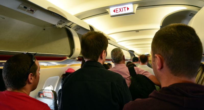 <p>Rushing to stand in the aisle as soon as the plane lands creates unnecessary congestion and delays the deboarding process. Waiting patiently for your turn to deboard demonstrates respect for the crew and fellow passengers. Efficient deboarding relies on everyone cooperating and following the crew’s instructions.</p>