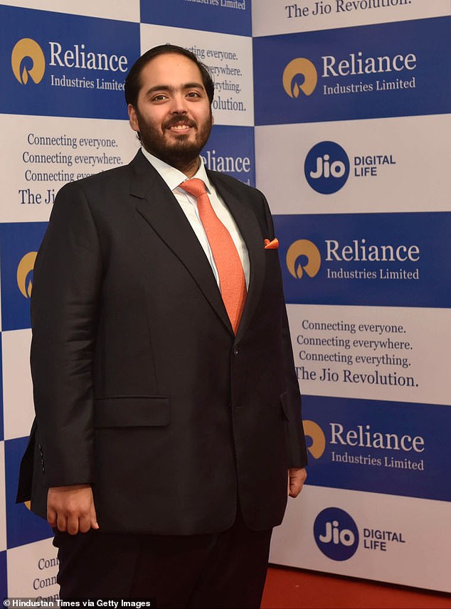 inside billionaire heir anant ambani's yo-yo transformation: how 28-year-old groom shed 238lbs after embarking on weight loss journey in 2014 - before showcasing a much fuller figure at lavish pre-wedding event attended by ivanka trump and mark zuckerberg