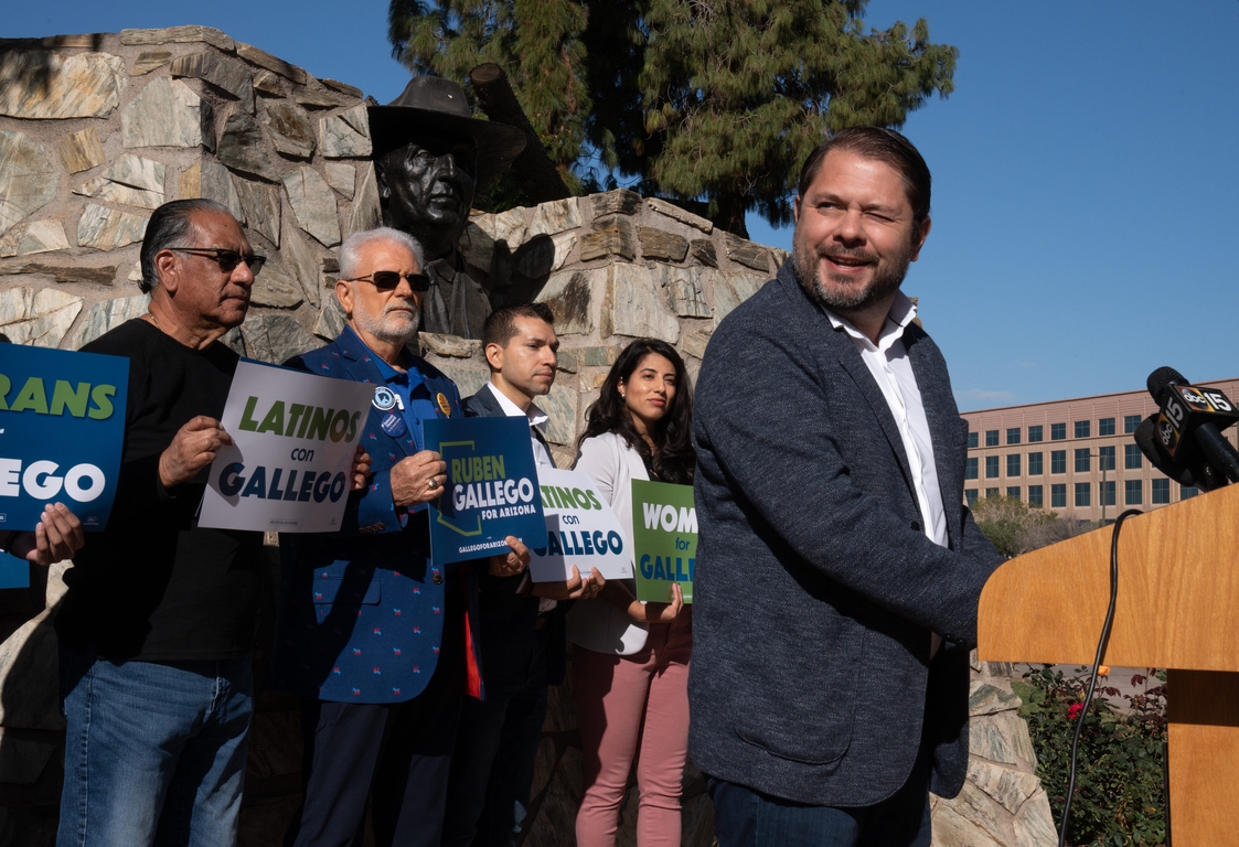 Representative Ruben Gallego on step closer to the Senate, submits