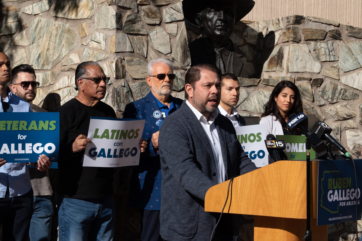 Representative Ruben Gallego on step closer to the Senate, submits