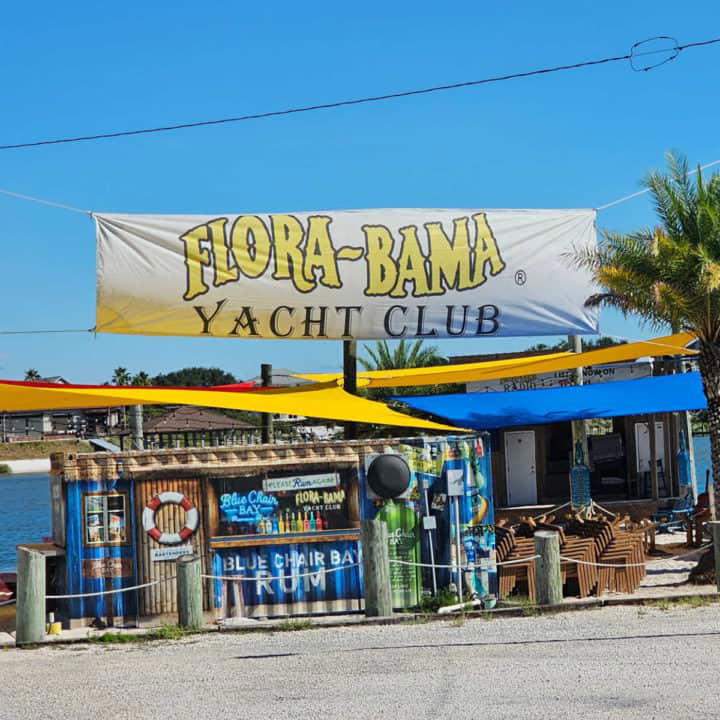 The Flora-Bama Yacht Club on Perdido Key, Florida is a great restaurant for live music, fun, and delicious food.  Flora