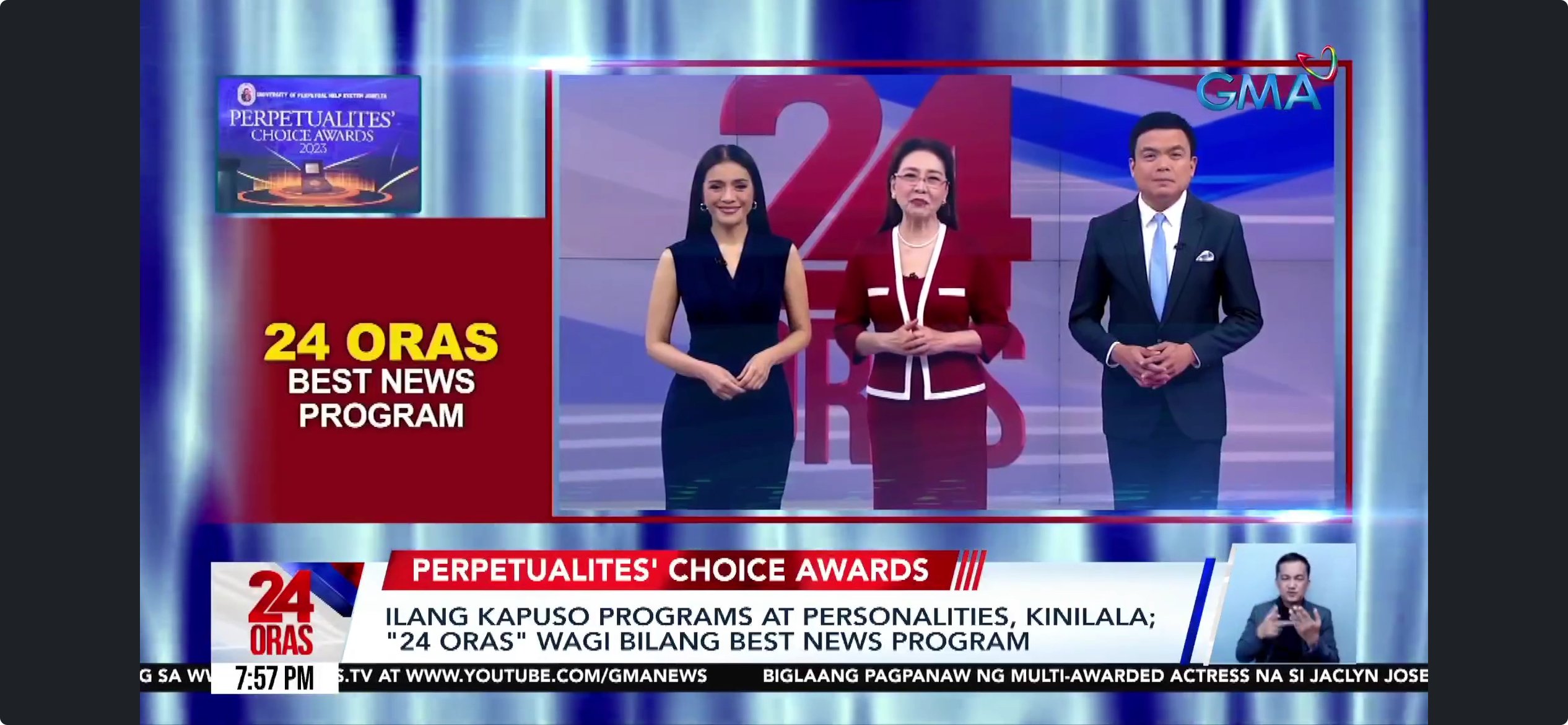 gma shows, personalities win at 1st perpetualites’ choice awards