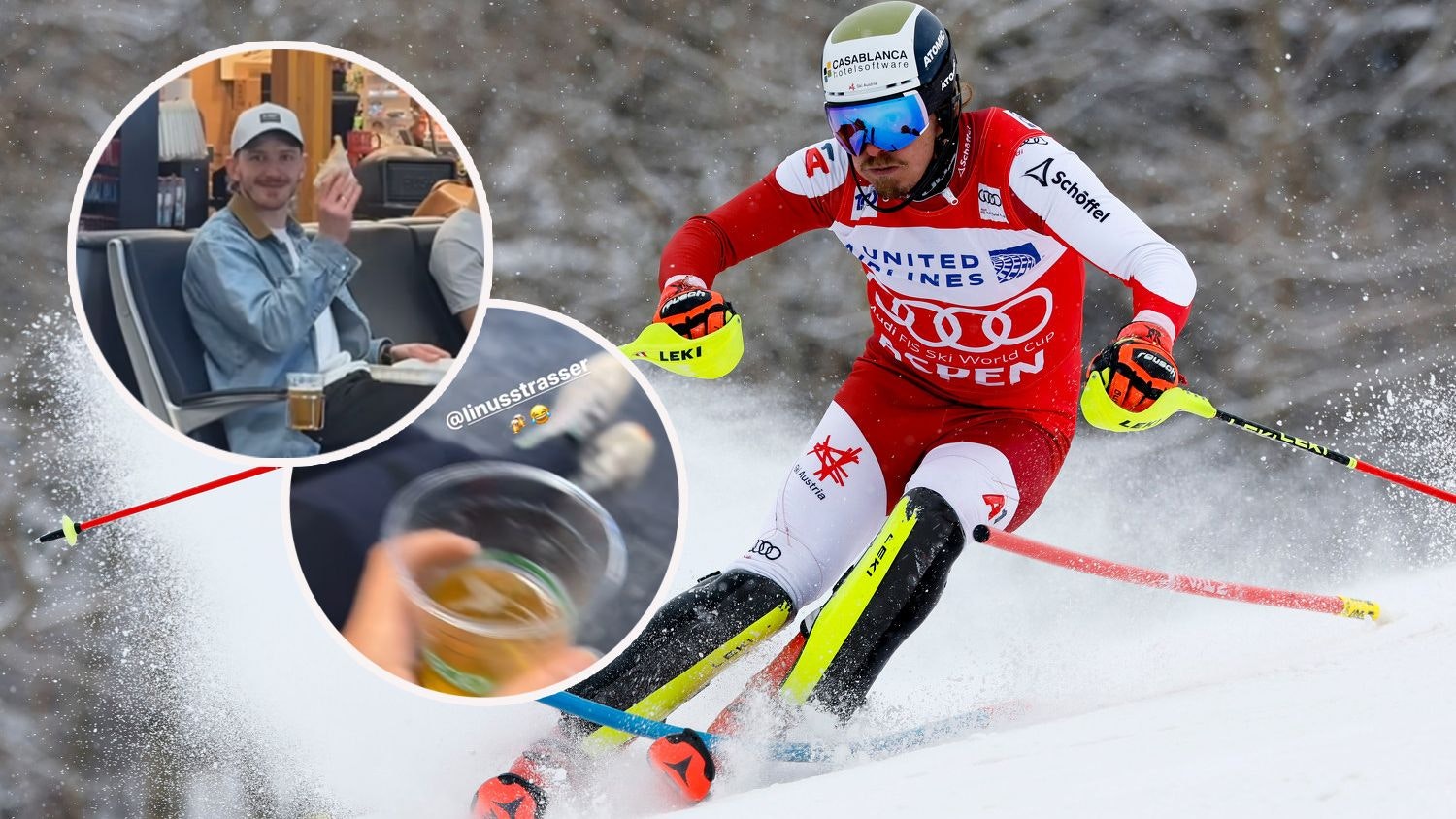 ski-rivale foppt feller, ösv-star ertappt ihn mit bier