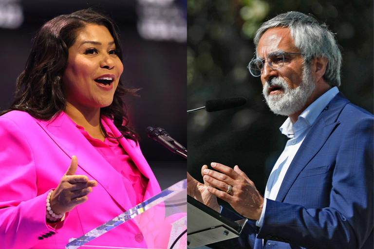 San Francisco Mayor London Breed, left, and District 3 Supervisor Aaron Peskin sounded off Monday on each other’s housing records.