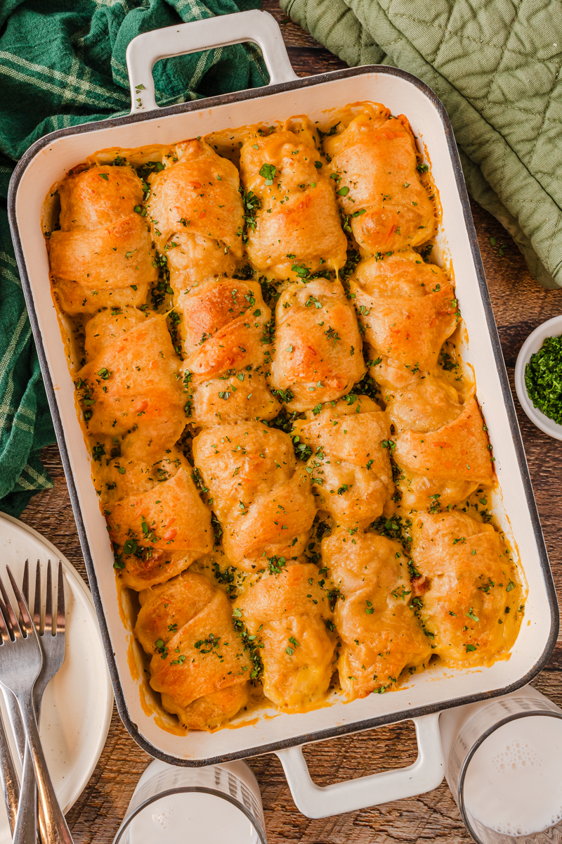 Cheesy Chicken Crescent Rolls