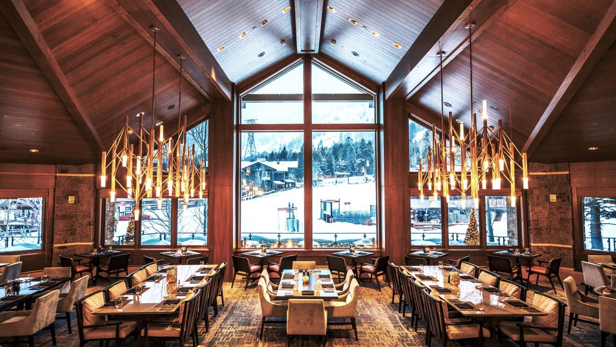 <p>After a fun-filled day of snowy adventures, treat yourself to a delicious meal. If you want to stay in Teton Village, head over to the <a href="https://www.fourseasons.com/jacksonhole/dining/restaurants/westbank_grill/">Westbank Grill</a> at the Four Seasons. There, you can enjoy mouth-watering steak cuts, a refreshing raw bar, tantalizing small bites, and shareable sides—all with stunning mountainside views. Another option is the fan-favorite <a href="https://www.tetonthaivillage.com/">Teton Thai</a>, a restaurant specializing in Thai food with a smattering of vegan and vegetarian dishes. After dinner, grab a drink at <a href="https://mangymoose.com/">The Mangy Moose</a>, a 1960s saloon known for its inviting atmosphere and live music. </p><p>If you’re staying closer to the town square or simply want to spend your evening in town, consider your cravings. If Mexican food sounds appealing, try <a href="https://www.hatchjh.com/">Hatch Taqueria and Tequilas</a>. The laid-back restaurant offers a wide variety of cocktails, appetizers, entrees, and family-style meals. If you’re in the mood for Asian food, check out <a href="https://www.tetontiger.com/">Teton Tiger</a>, the little sister of Teton Thai. Once you wrap up dinner, grab a nightcap and enjoy some live music at <a href="https://www.worthotel.com/live-music/">The Silver Dollar Bar</a>.</p>