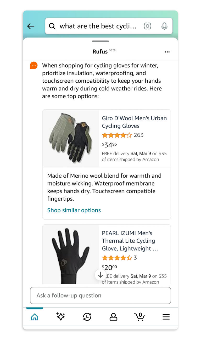 recommended cycling gloves