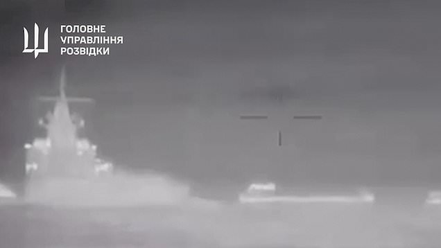 Ukraine Releases Video Proof Of The Moment Huge Russian Warship Is ...