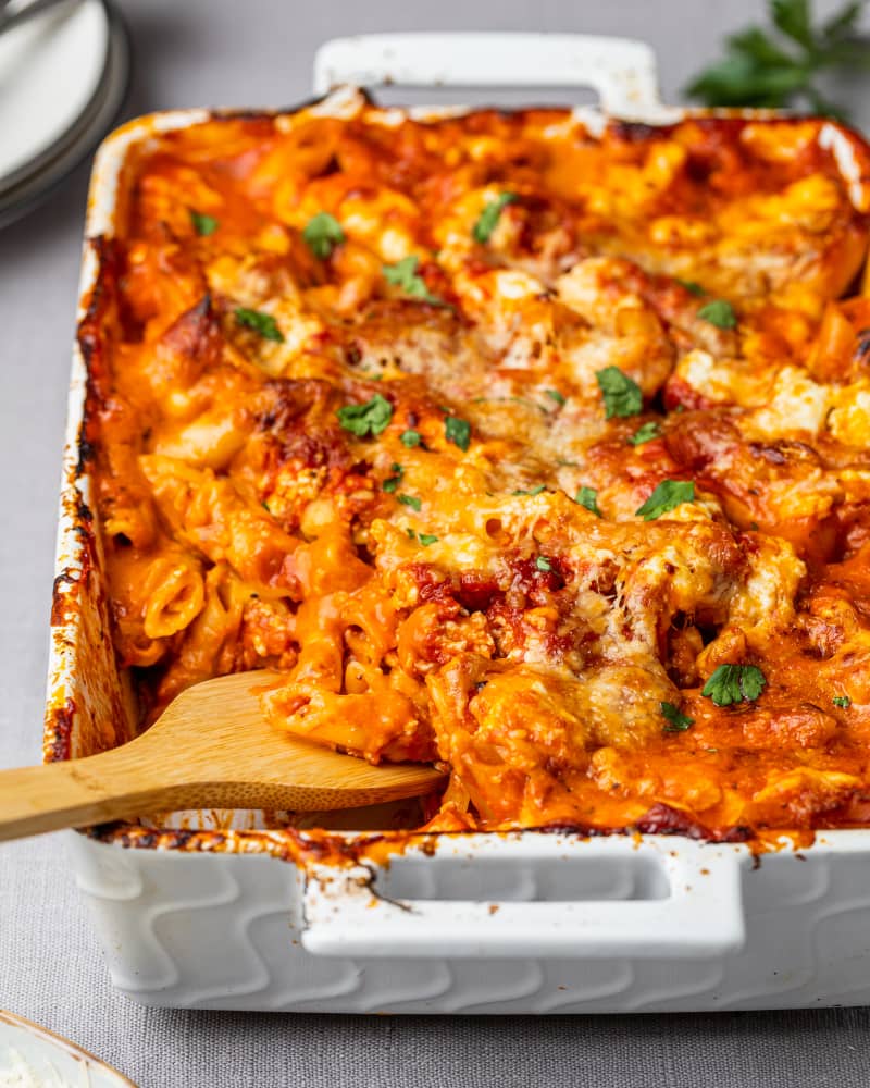 5-Ingredient No-Boil Baked Ziti