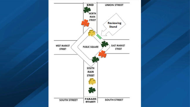 Scranton and Wilkes-Barre's St. Patrick's Day parade routes