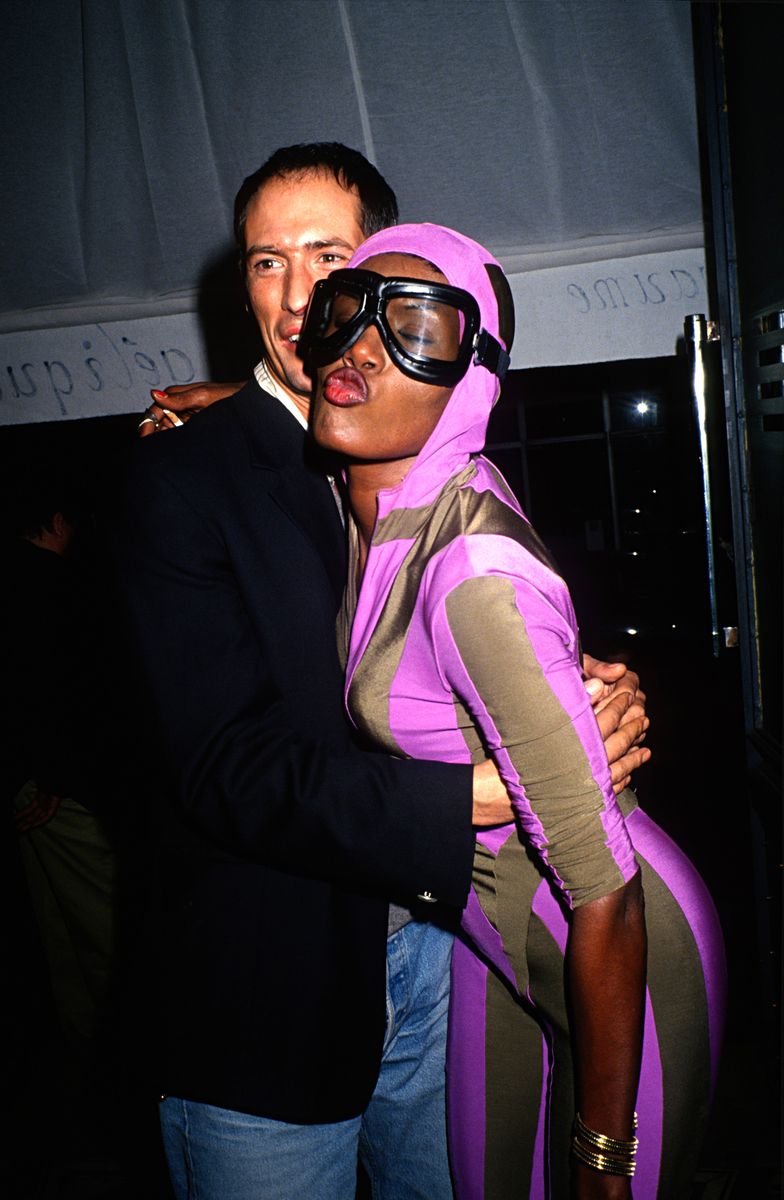<p>At a fashion week party at Les Bains Douches, a famous nightclub in Paris, France.</p>
