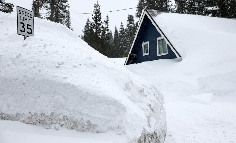 More Snow Hits Northwest Following Blizzard In California's Sierra ...