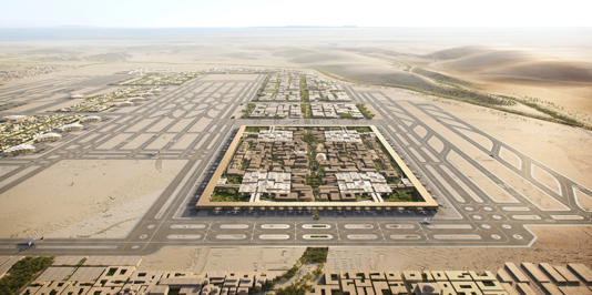 The airport has six runways (Image: Foster and Partners)