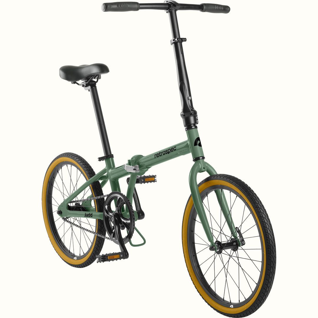 <p><strong>$299.99</strong></p><p><a href="https://retrospec.com/products/judd-folding-bike-single-speed?variant=42725471977644">Shop Now</a></p><p>If price matters above all else, a single-speed folder is the best solution. Retrospec's Judd is a straightforward, no-frills option. For budget-conscious buyers, that's a very good thing. The aluminum frame is lightweight and portable, while 20" tires and coaster brakes keep the design dead-simple with everything you need and nothing you don't. That simplicity also makes for extremely low maintenance, allowing you to save more even after you buy.</p><p>At roughly 32" x 30" x 10", it isn't the most compact folder in this year's roundup, but those dimensions still ensure it's plenty portable for most riders. On the downside, this model is built strictly for sidewalks and smooth, paved surfaces. It probably goes without saying that this isn't made for off-road use. But, the one thing this folding bike has going for it above its competitors is price. At just under $300, it's one of the most affordable folders worth buying this year.</p>