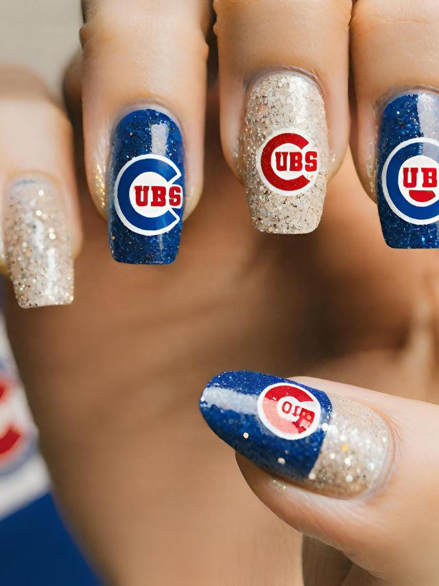 35+ Chicago Cubs Nail Designs and Ideas