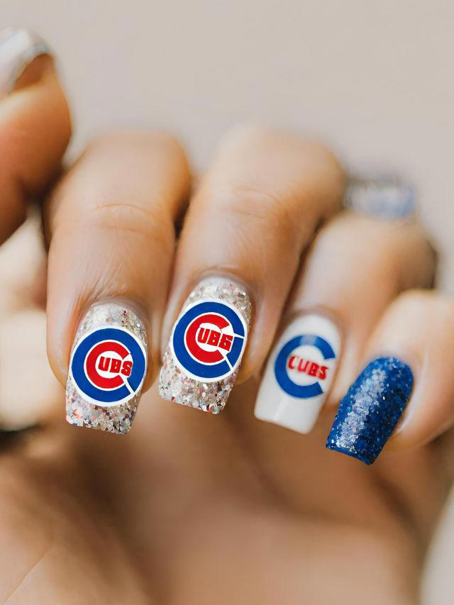 35+ Chicago Cubs Nail Designs and Ideas