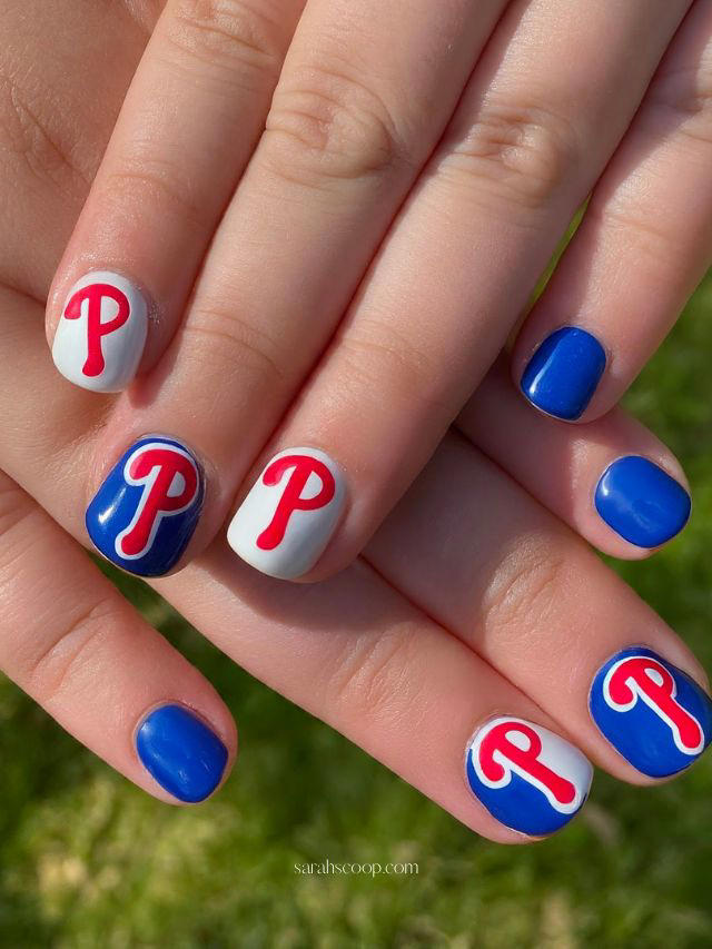 35+ Philadelphia Phillies Nail Designs and Ideas