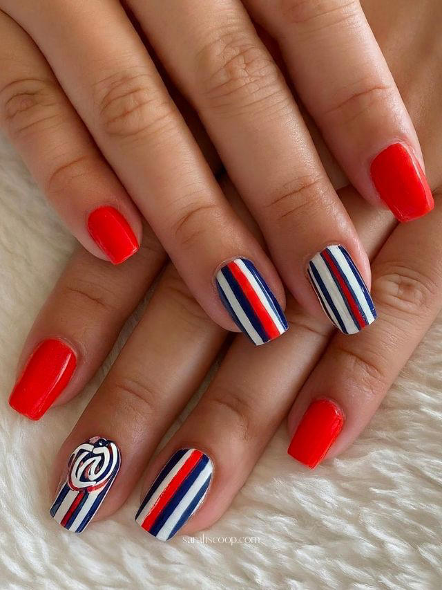 35+ Philadelphia Phillies Nail Designs and Ideas