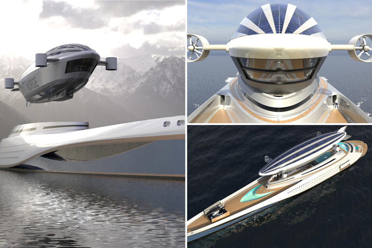 Inside the jaw-dropping $1B superyacht equipped with its own detachable blimp