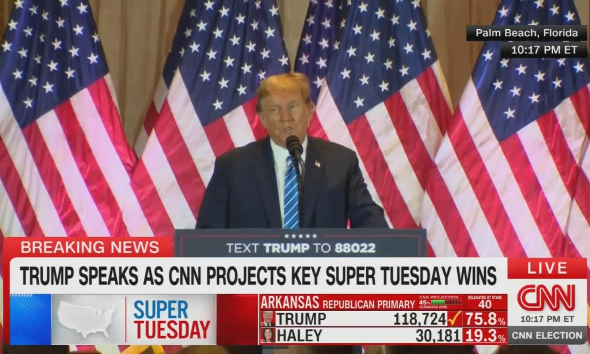 CNN Shows Donald Trump's ENTIRE 20-minute Victory Speech After Thumping ...