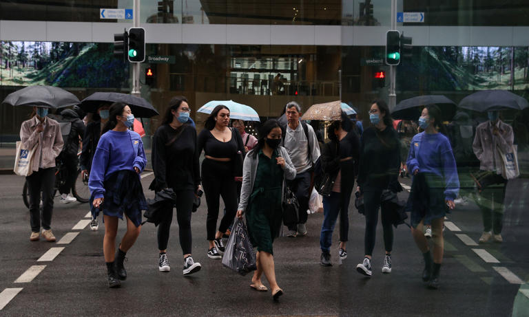 People walk through the city center in Sydney, Australia, Sept. 4, 2020. Photo by Reuters