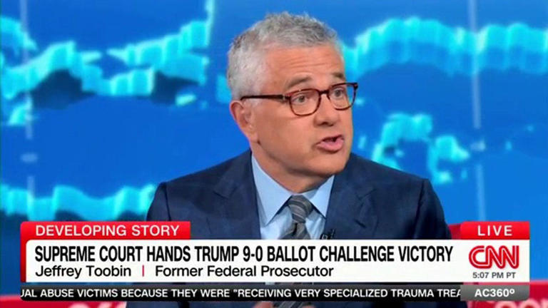 Jeffrey Toobin, who left CNN in 2022 on the heels of his Zoom masturbation scandal, has been appearing regularly on the network in recent weeks. Fox News