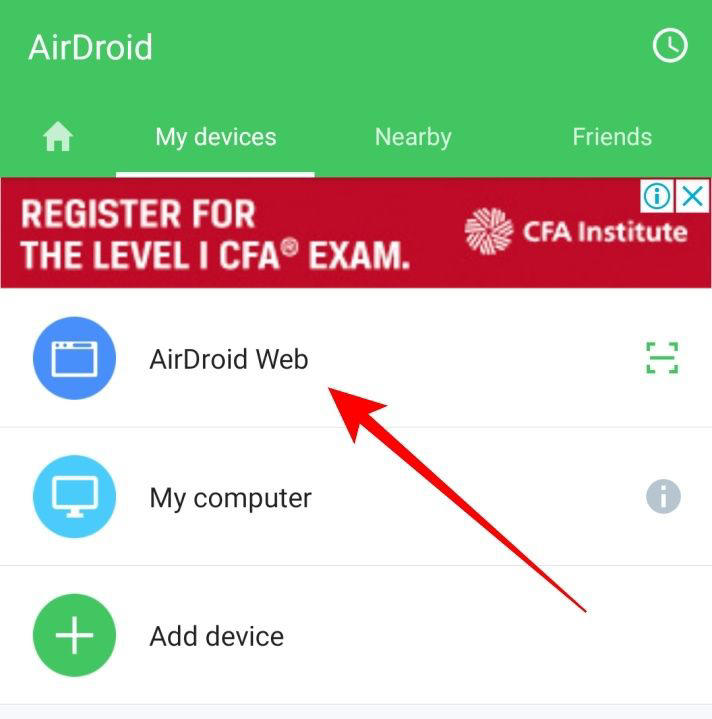 Airdroid Web