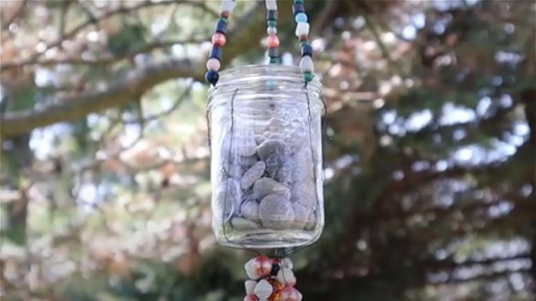 How To Turn Your Old Mason Jar Into A Stunning DIY Wind Chime