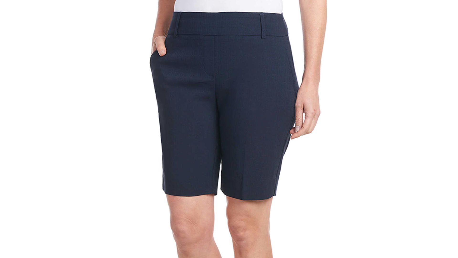 <ul> <li><strong>Price:</strong> <a href="https://www.costco.com/hilary-radley-ladies-bermuda-short.product.4000207691.html" rel="noreferrer noopener">$11.99</a></li> </ul> <p>If your existing bermudas are wearing out or you don't have any in your closet at all, it's time to shop for a pair of Hilary Radley ladies' Bermuda shorts. Costco members receive $2 off the original price of $13.99.</p> <p>Each pair of bermudas has faux back welt pockets, side slits and belt loops to pair with your favorite belt. Color options include black, navy and tan and there are several women's sizes available to shop for your perfect fit.</p>