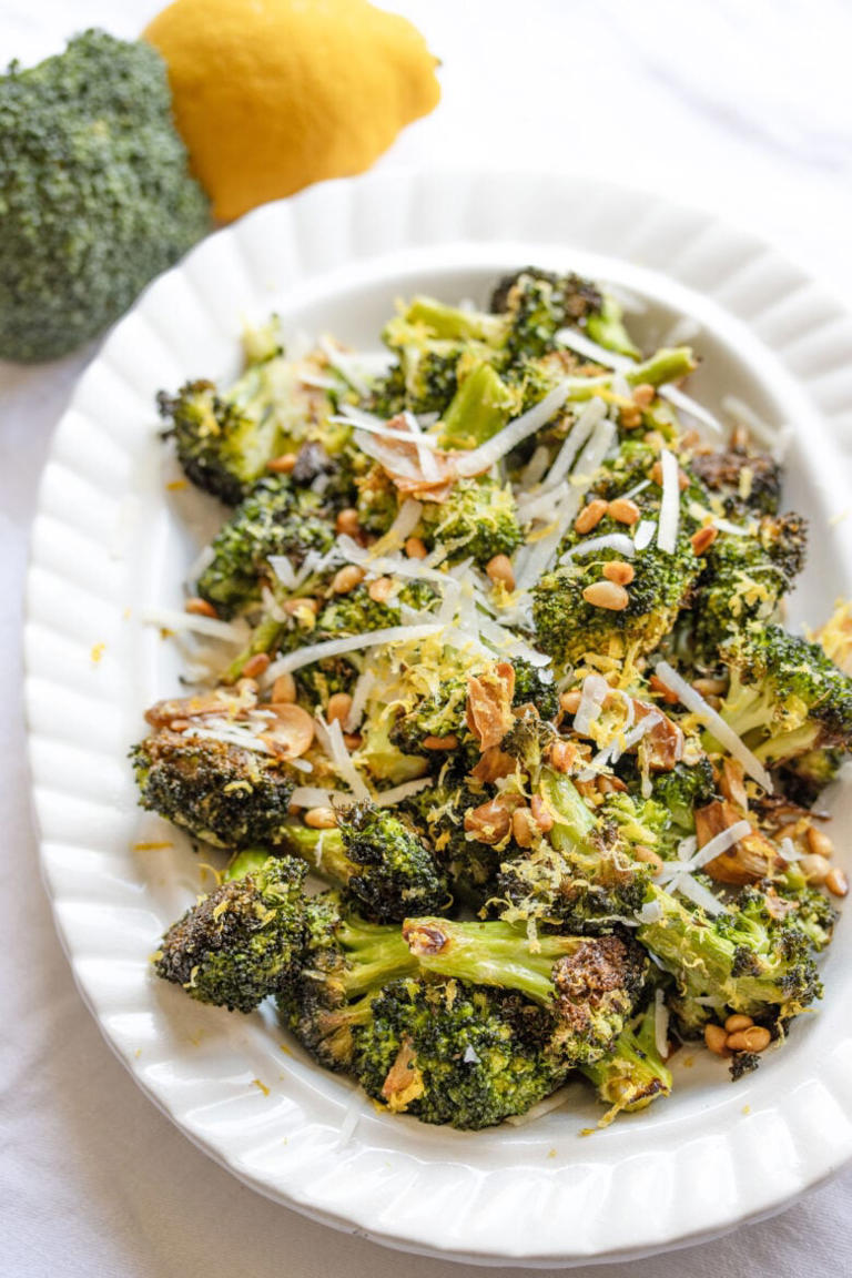 Oven-Roasted Broccoli with Lemon and Garlic