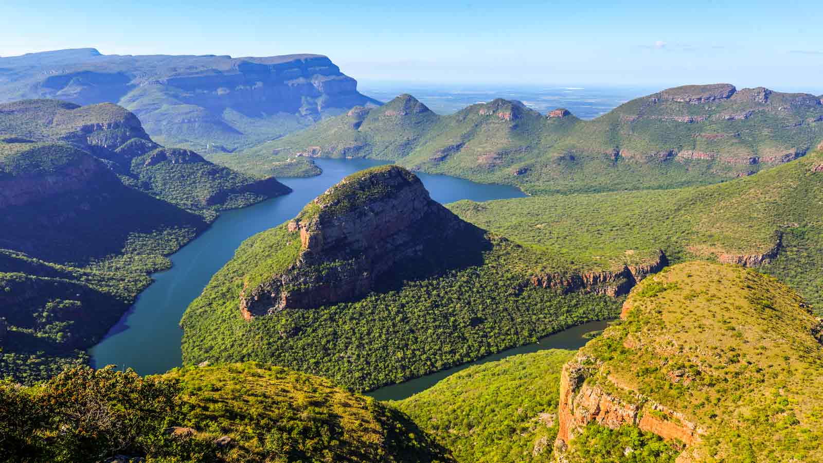<p>A feast for the eyes if there ever was one. The Panorama Route in Mpumalanga and Limpopo takes you to waterfalls, forests, weird rock formations, and the second-largest canyon in the world — Blyde River Canyon.</p>