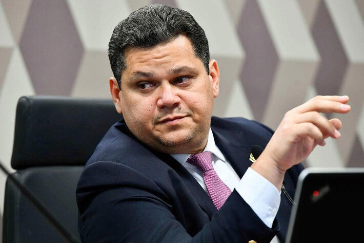 O presidente do Senado, Davi Alcolumbre (União-AP), eleito neste sábado, 1º Foto: Geraldo Magela/Agência Senado