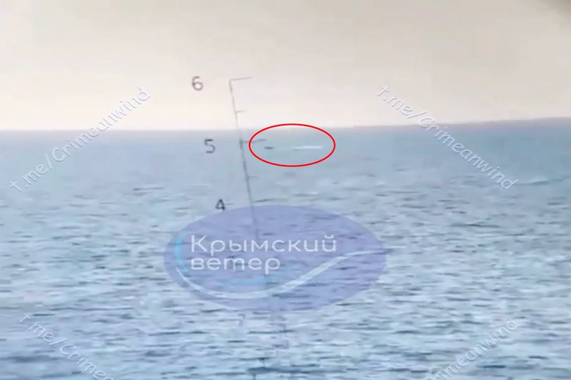 Moment Vladimir Putin's Warship Flees From Kamikaze Drones Before Huge ...