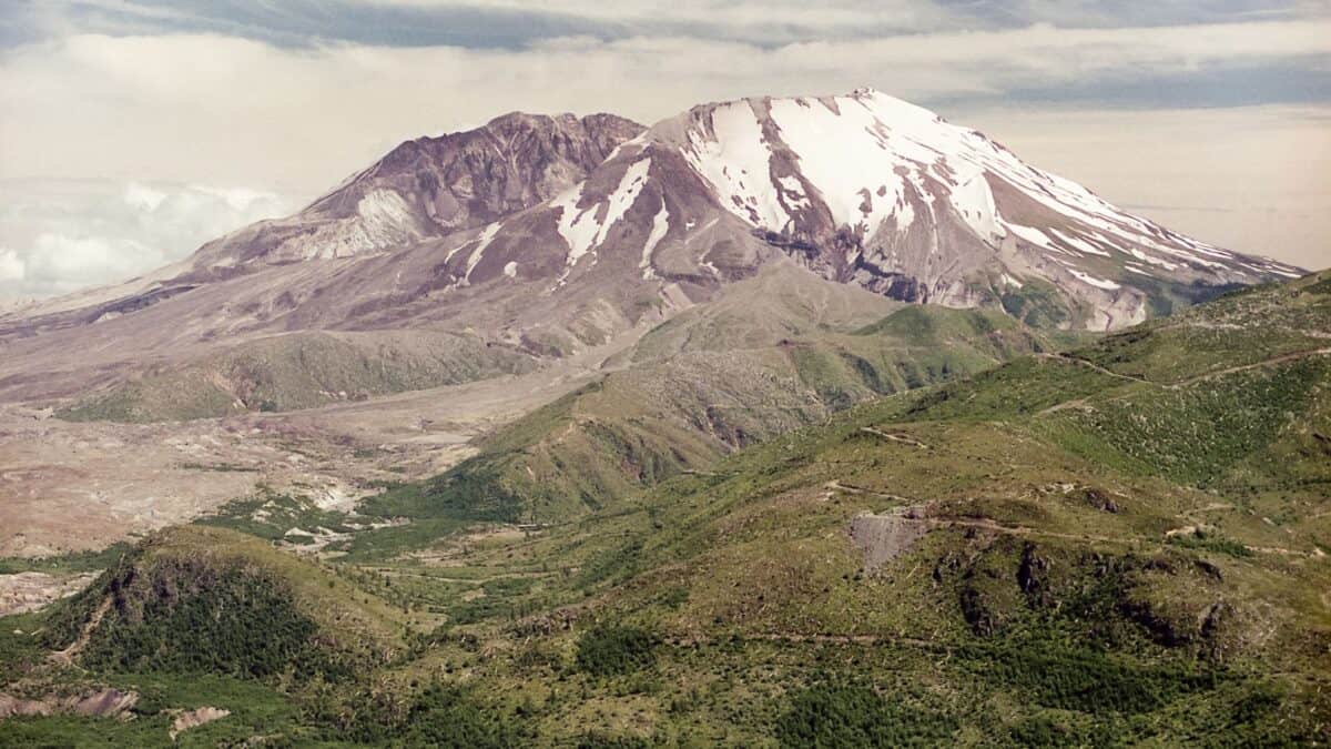 <p>Mount St. Helens erupted dramatically in 1980 in Washington State. Today, it’s a destination for hikers who can explore the crater, lava tubes, and surrounding blast zone.</p>