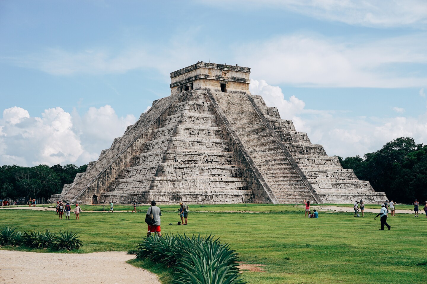 <h2>2. Chichén Itzá</h2> <p><i>Yucatán Peninsula, Mexico</i></p> <p><a class="Link" href="https://whc.unesco.org/en/list/483" rel="noopener">Chichén Itzá</a>, a complex of pre-Columbian ruins on Mexico’s Yucatán Peninsula, thrived as one of the largest Mayan cities from 400 C.E. to the 1400s. It’s thought to have had the most diverse population in the Mayan world due to the variety of Mesoamerican architectural styles on-site. Chichén Itzá’s most famous structures include the Great Ball Court, the Temple of the Warriors, and El Castillo (also known as the Temple of Kukulkan), <a class="Link" href="https://www.afar.com/magazine/the-top-10-pyramids-in-mexico" rel="noopener">a step pyramid</a> that towers over one of the most beautiful UNESCO World Heritage sites. </p>  <h3>How to visit</h3> <p>Chichén Itzá is a three-hour drive from Cancún and about 30 minutes from Valladolid. Tickets to Chichén Itzá can be purchased on-site. Entry costs approximately $36 for adults; entry for children 12 and under is free. The 16th-century colonial city has a baroque cathedral and a variety of accommodation options, from hotels with cenotes to the <a class="Link" href="https://www.afar.com/places/coqui-coqui" rel="noopener">Coqui Coqui</a> guesthouse and perfumery.</p>