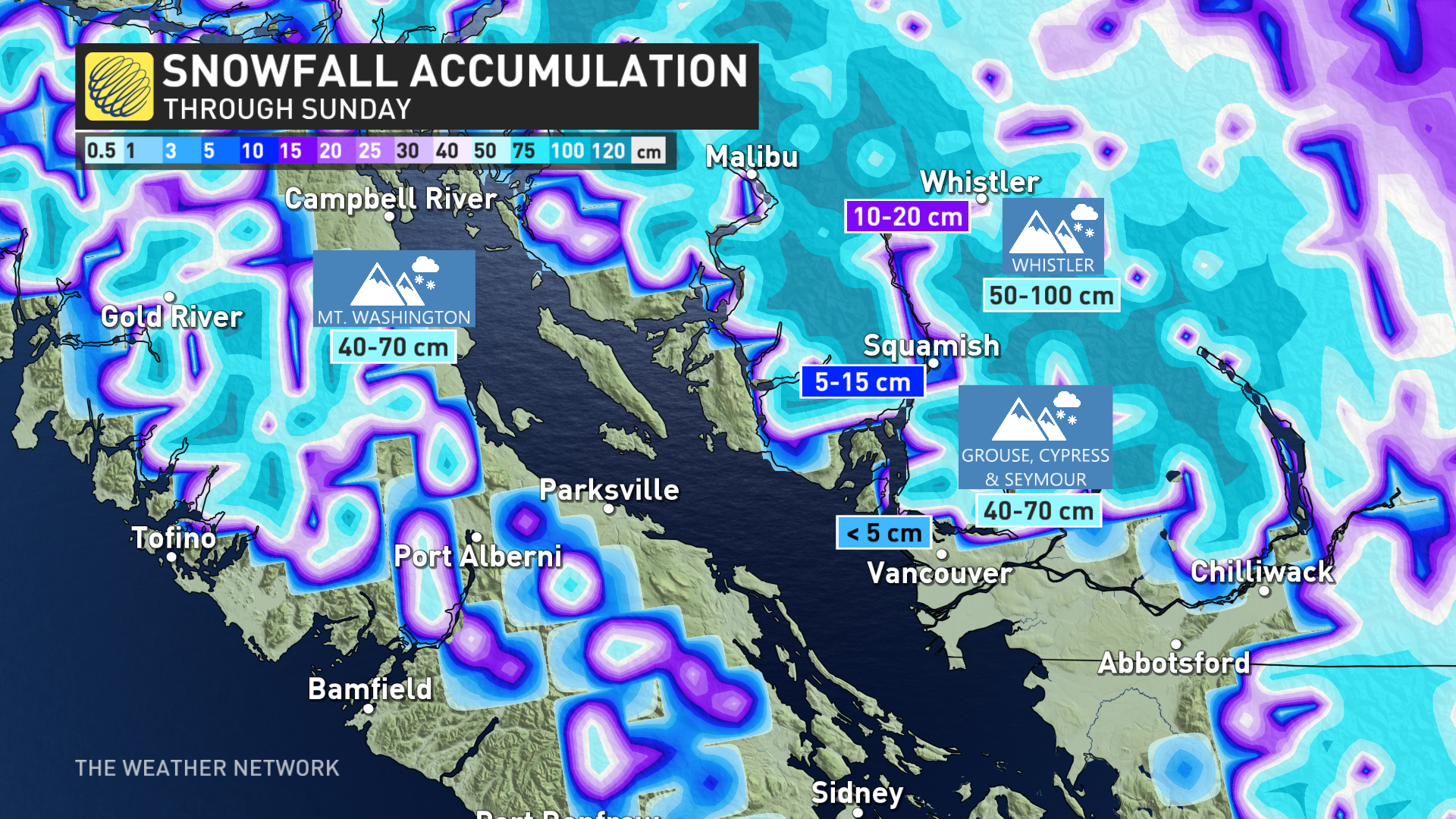 Train Of Drenching Rains And Heavy Alpine Snow Enters B.C. To Close Out ...