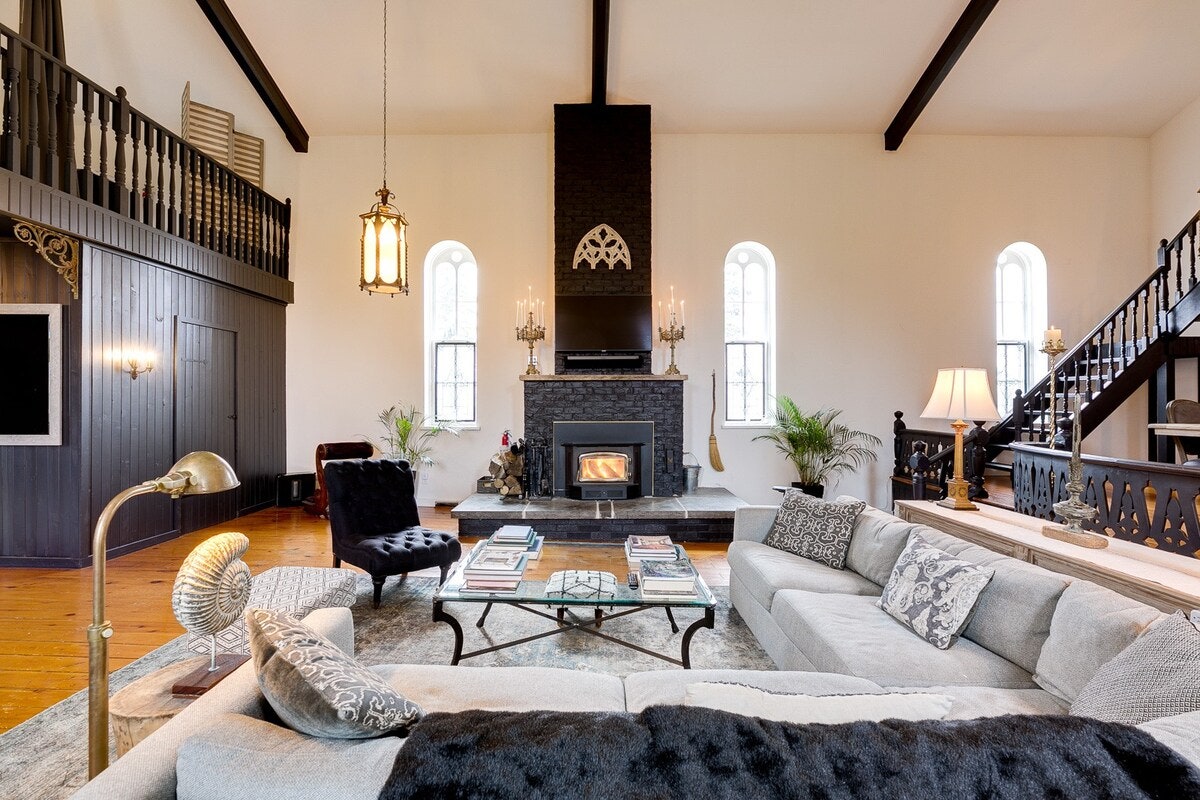 Prince Edward County might be known for its pastel-hued motels and boutique hotel properties, but this century-old <a href="https://www.cntraveler.com/gallery/church-house-airbnbs?mbid=synd_msn_rss&utm_source=msn&utm_medium=syndication">converted church</a> makes a serious case for opting for a whimsical Airbnb alternative. The three-bedroom property can accommodate 10 guests thanks to the unique multi-level open concept plan and smart use of space. And although the Gothic-inspired interior decor sets this Prince Edward County property apart from the typical accommodations in the area, the well-located church is just 15 minutes from the best vineyards in the region—so guests can have their secluded Gothic property and their wine tasting, too. $528, Airbnb (Starting Price). <a href="https://www.airbnb.com/rooms/39194826">Get it now!</a><p>Sign up to receive the latest news, expert tips, and inspiration on all things travel</p><a href="https://www.cntraveler.com/newsletter/the-daily?sourceCode=msnsend">Inspire Me</a>
