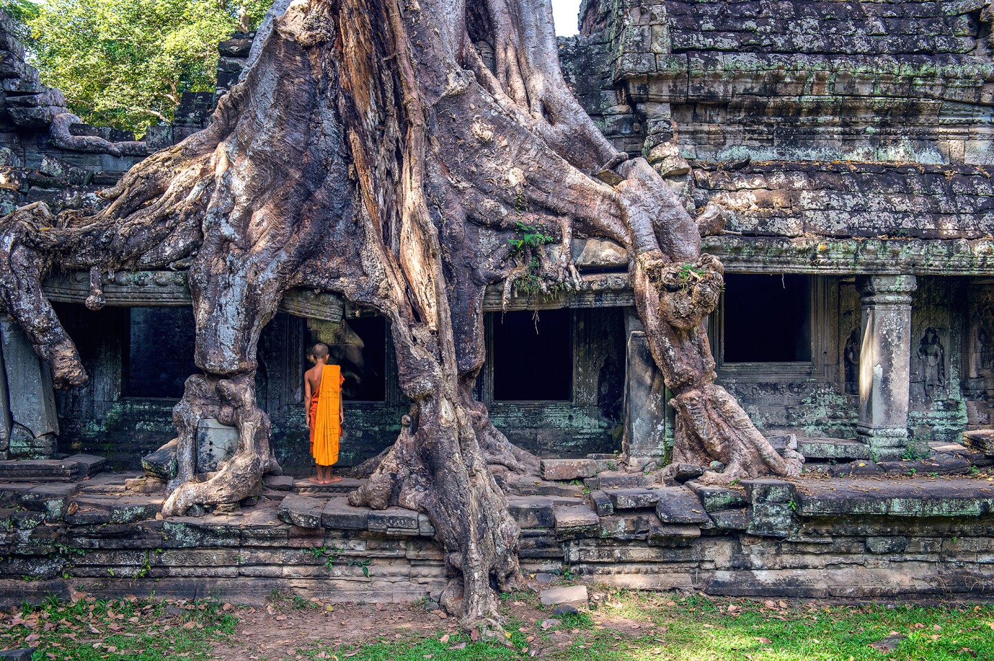 <h2>5. Angkor Wat</h2> <p><i>Siem Reap, Cambodia</i></p> <p> With its wide moat and drip sand castle-like towers, Angkor Wat is one of the most scenic World Heritage sites and recognizable religious structures. King Suryavarman II, ruler of Southeast Asia’s former Khmer Empire, directed the construction during the 12th century. The Hindu temple complex, a network of stone temples decorated with intricate carvings of <i>devatas</i> (Hindu deities), is even more impressive when you consider it’s just one of the attractions at the UNESCO-designated <a class="Link" href="https://whc.unesco.org/en/list/668" rel="noopener">Angkor Archaeological Park</a>. Spread across approximately 400 acres in northwestern Cambodia, the complex has many other architecturally significant jungle-intertwined ruins and temples, including a temple featured in Angelina Jolie’s 2001<i>Tomb Raider</i> film, as well as inhabited villages. </p>  <h3>How to visit</h3> <p> The park entrance is approximately three miles north of the center of Siem Reap. A convenient way to visit Angkor Wat is to hire a tuk-tuk driver for about $20 a day. Visitors can buy tickets at the main entrance to the temple. One-day passes cost approximately $37 for adults; entry for children 12 and under is free.</p> <p>There are many affordable hotels in Siem Reap, but book a safari-style tent at <a class="Link" href="https://the-beige.com/" rel="noopener">The Beige</a> (where even the floating forest pool has views of the World Heritage site) for a slight splurge. </p>