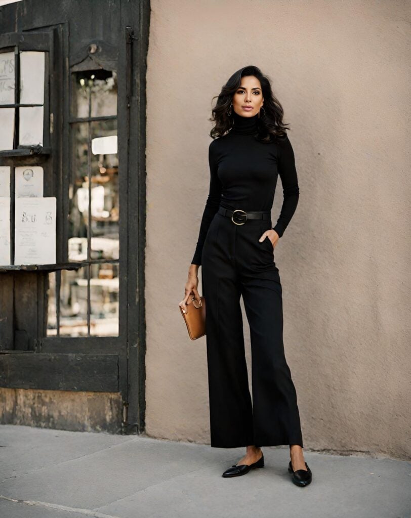 <p>Wide-leg pants will forever be a staple in your closet. They will make anyone look luxurious and provide comfort for any occasion! You can add a belt to accentuate your waist and any shoe that you want! </p>