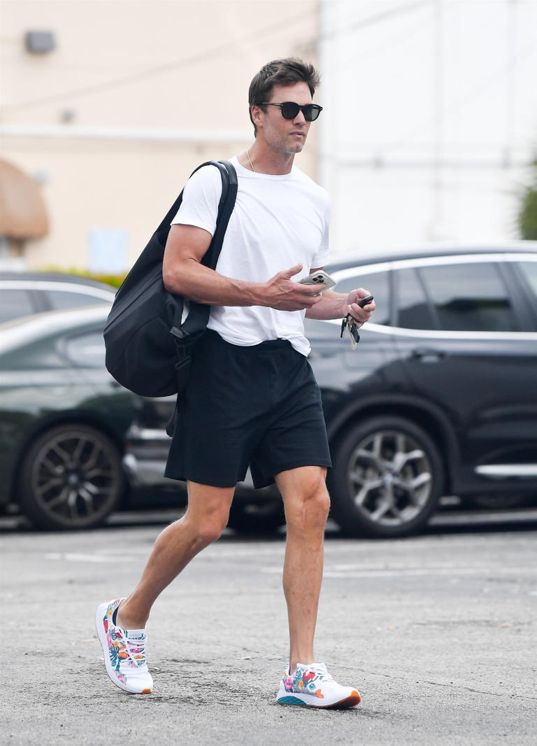 Meanwhile, Brady was spotted looking glum in Miami Beach. Robert O'Neil/Backgrid / BACKGRID