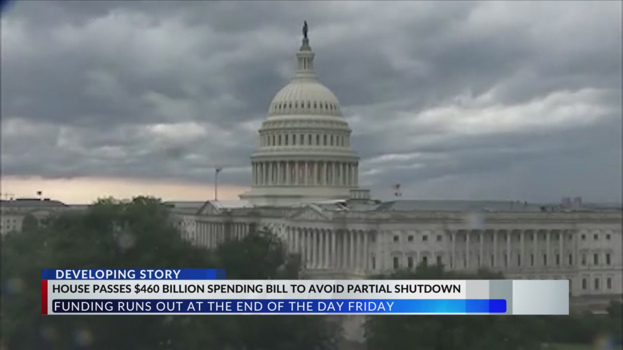 House passes spending bill to avoid partial government shutdown