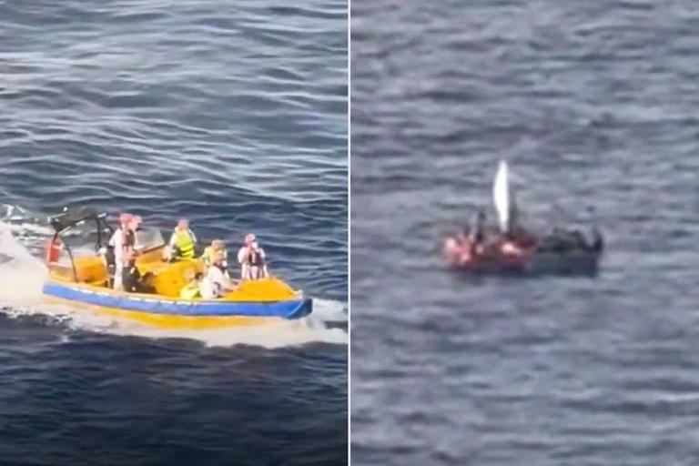 Cruise Ship Rescues 14 People Stranded at Sea for 8 Days as Passengers Look on in 'Shock': WATCH 