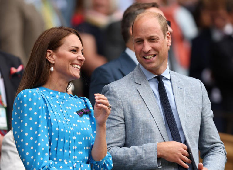 Catherine, Duchess of Cambridge and Prince William, Duke of Cambridge watch from the Royal Box as Novak Djokovic of Serbia wins against Jannik Sinner of Italy during their Men's Singles Quarter Final match on day nine of The Championships Wimbledon 2022 at All England Lawn Tennis and Croquet Club on July 05, 2022 in London, England. (Photo : Julian Finney/Getty Images)