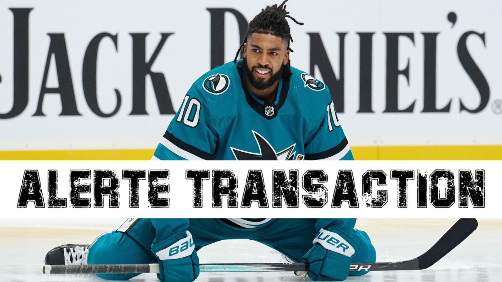 Les Sharks échangent Anthony Duclair