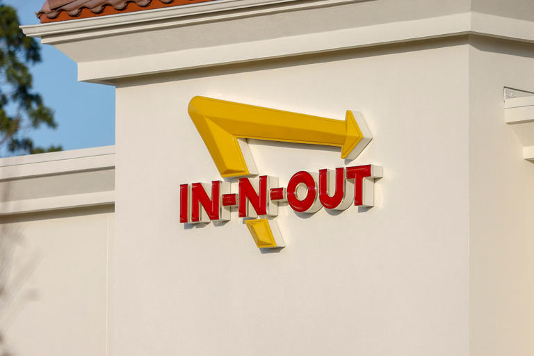 The famous In-N-Out Burger signage has been installed at their newest location in Keizer Station, October 26.