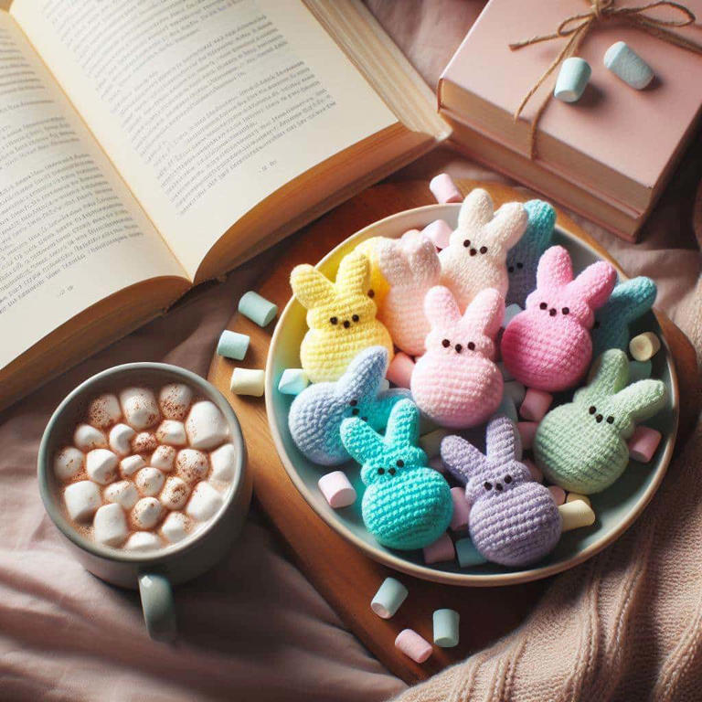 How To Crochet These Adorable Peeps-inspired Bunnies For Easter