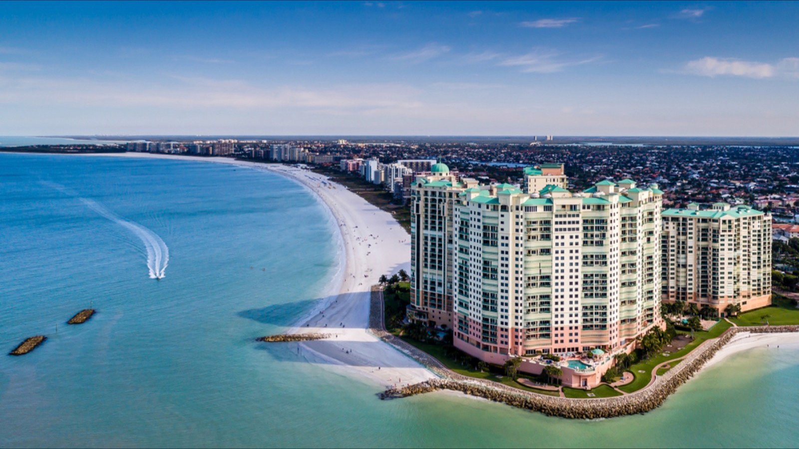 <p>Just off the state’s southern coast is Marco Island, a great spot to see wild dolphins and manatees swimming in the water. Pack a picnic, go window shopping, or enjoy water activities like kayaking and swimming.</p>