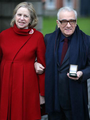 Brian Lawless/PA Images/Getty Martin Scorsese and Helen Morris at he Philosophical Society at Trinity College in Dublin.